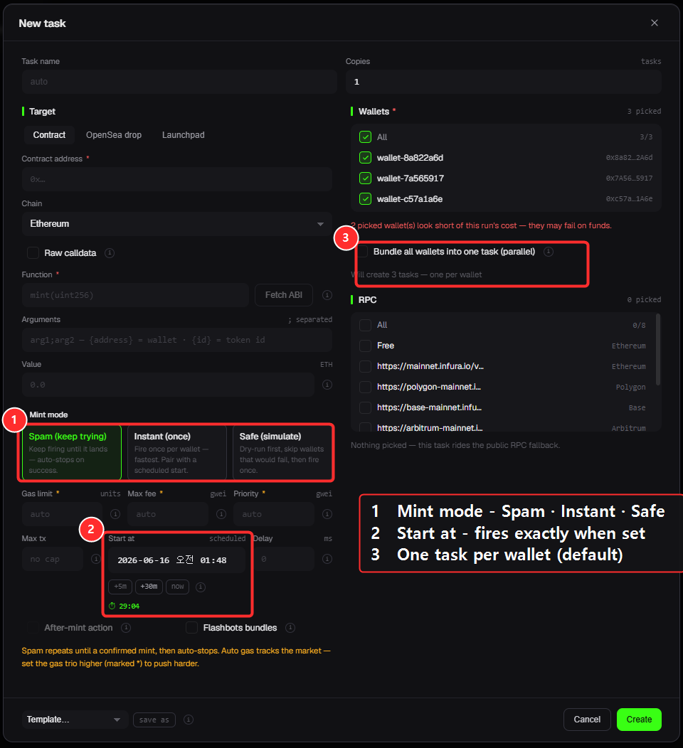 task editor