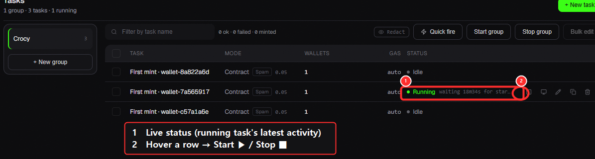 tasks